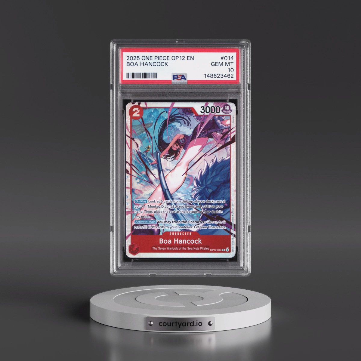 2025 One Piece OP12-Legacy of the Master #014 Boa Hancock (PSA 10 GEM MINT)