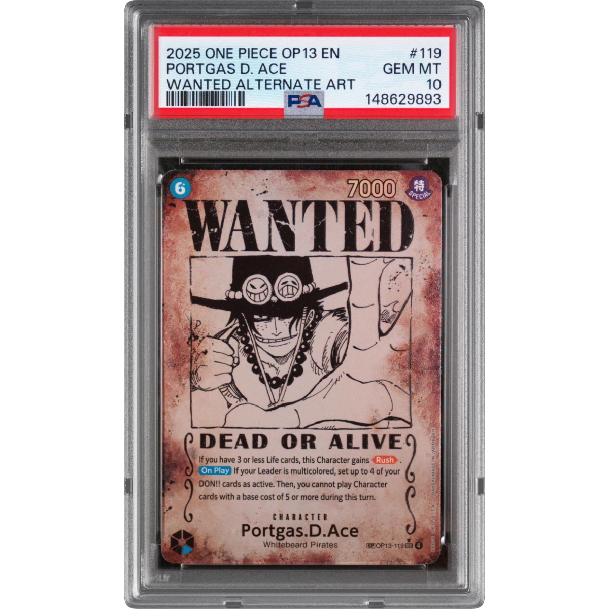 Portgas D. Ace card artwork