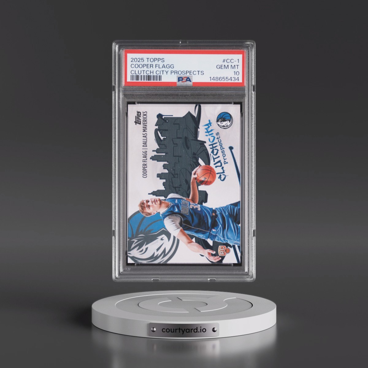 2025 Topps Clutch City Prospects #CC-1 Cooper Flagg (PSA 10 GEM MINT)