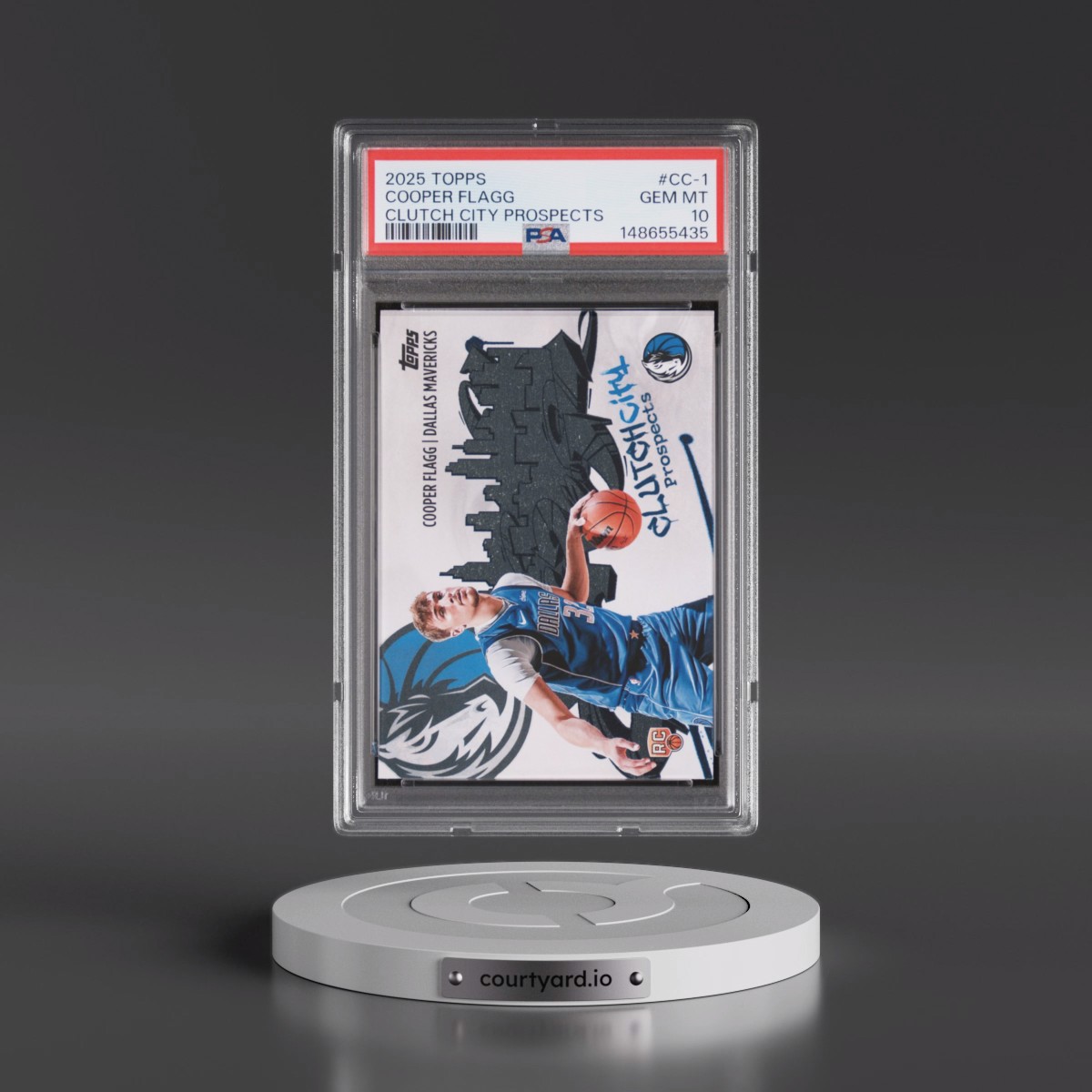 2025 Topps Clutch City Prospects #CC-1 Cooper Flagg (PSA 10 GEM MINT)