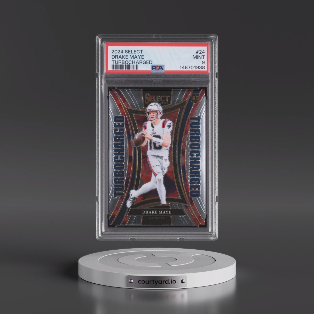 2024 Panini Select Turbocharged #24 Drake Maye (PSA 9 MINT)
