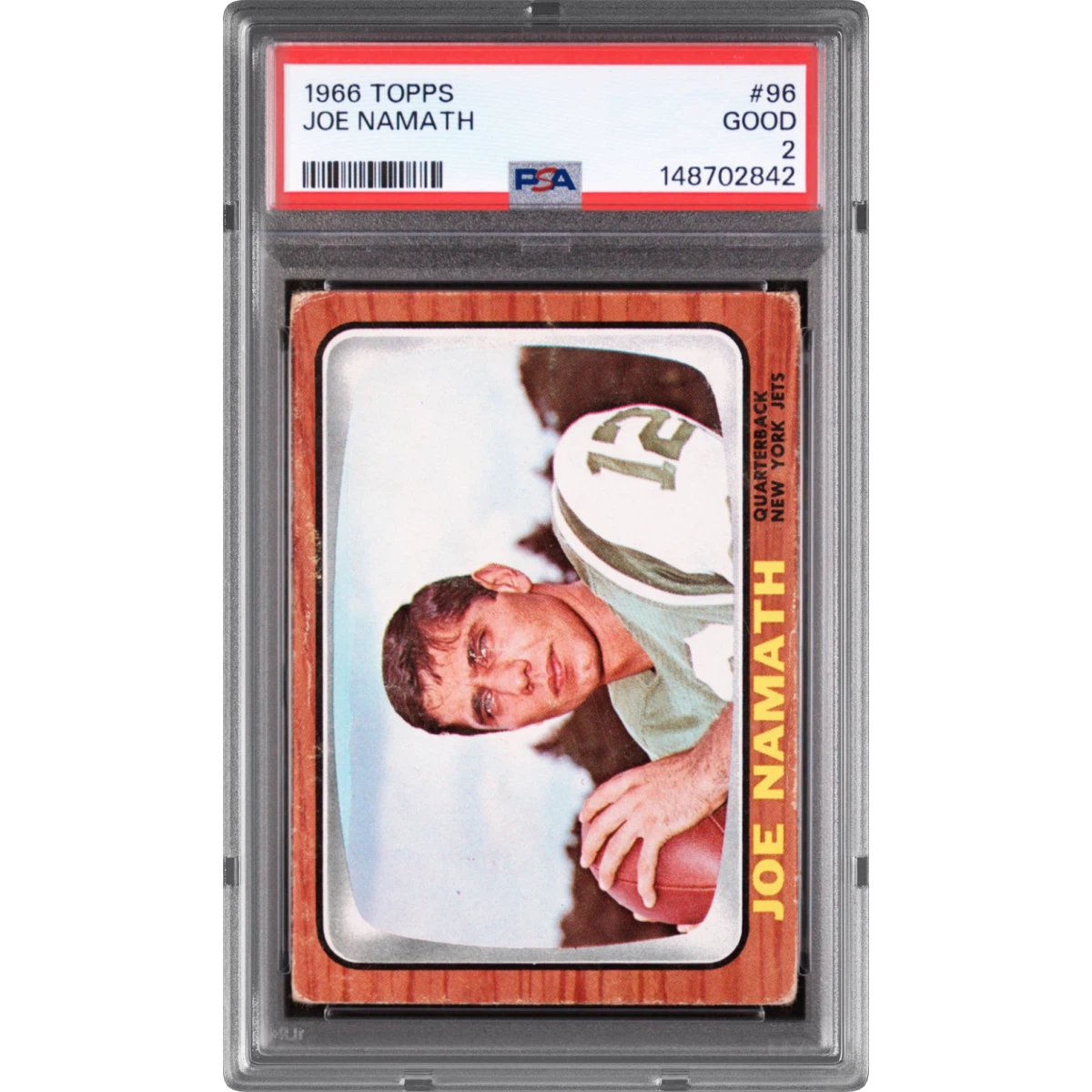 1966 Topps #96 Joe Namath (PSA 2 GOOD)
