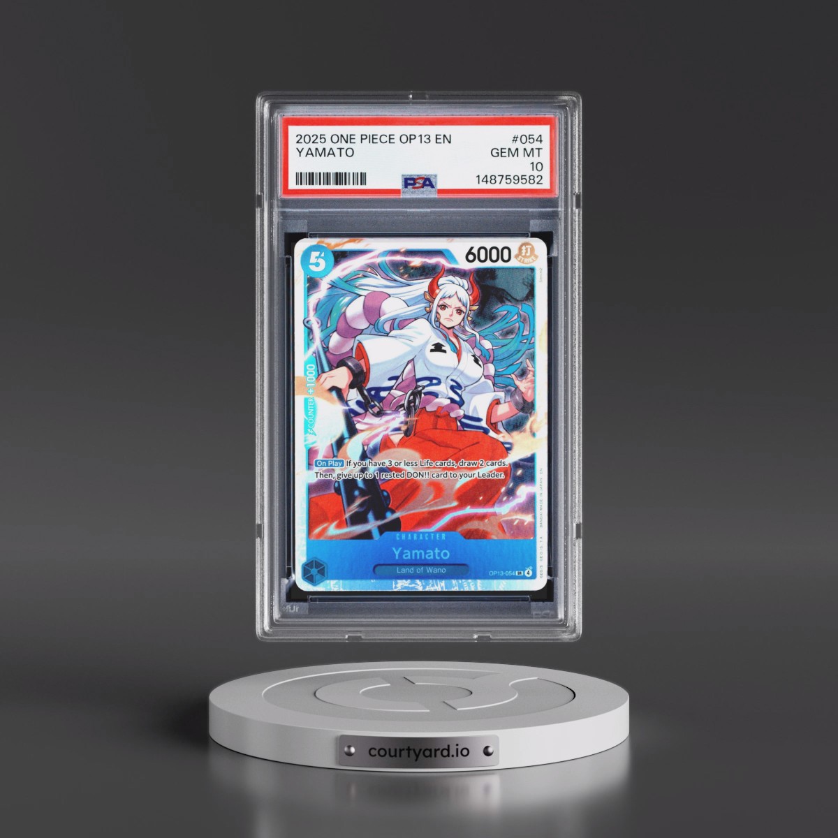 2025 One Piece OP13-Carrying on His Will #054 Yamato (PSA 10 GEM MINT)