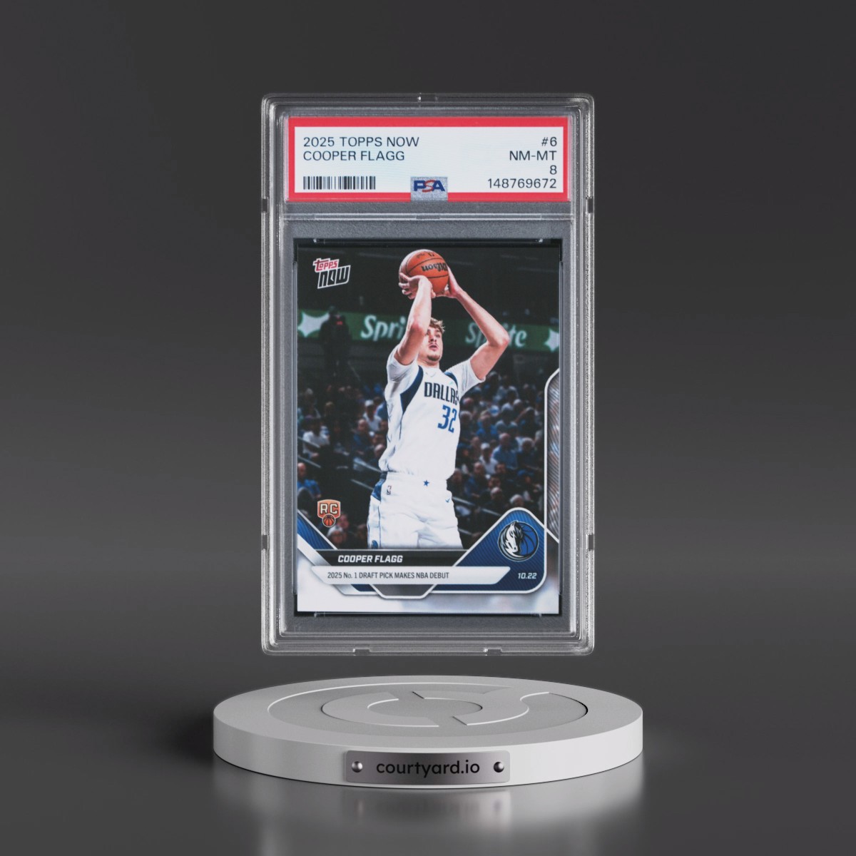 2025 Topps Now #6 Cooper Flagg (PSA 8 NM-MT)