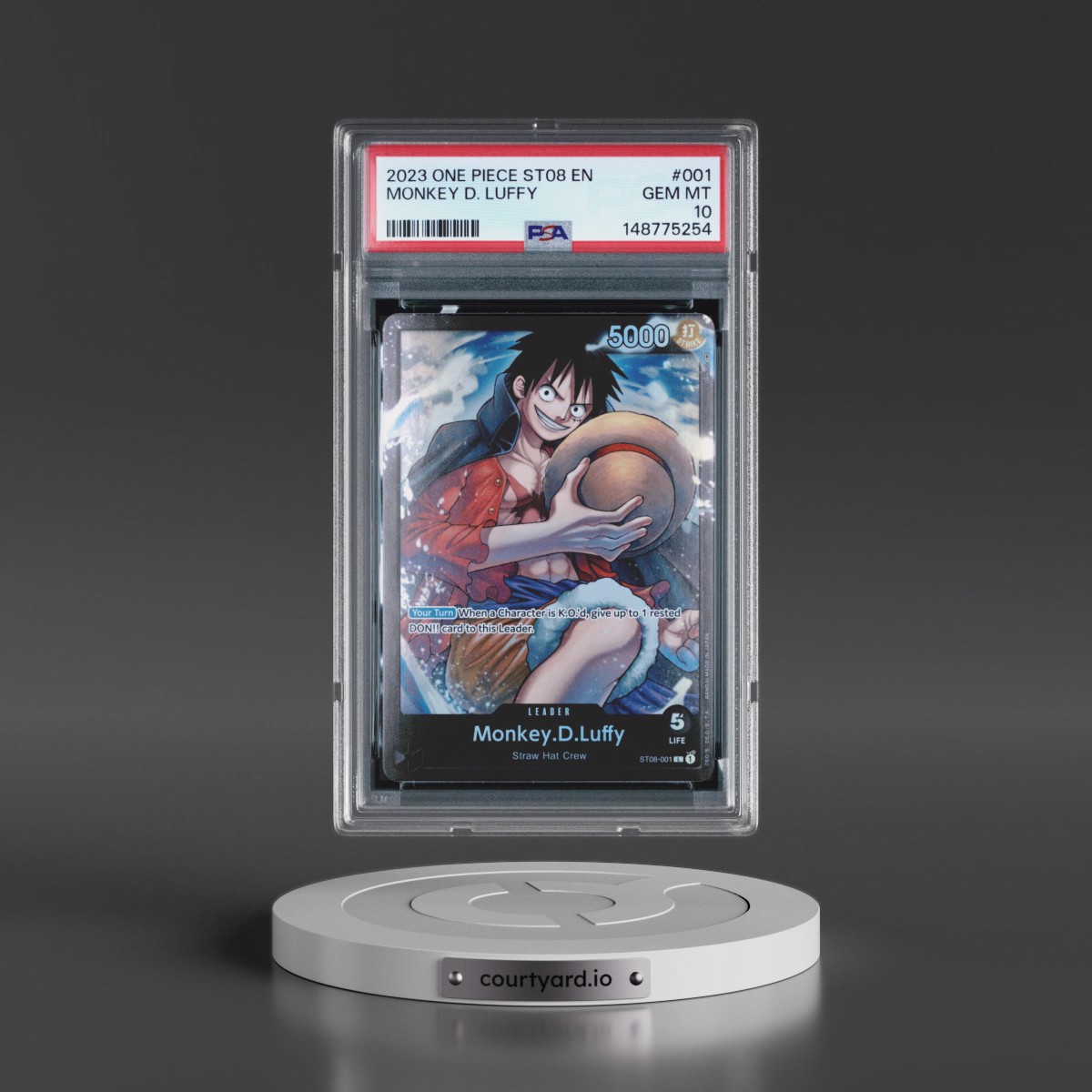 2023 One Piece Starter Deck ST08-Monkey D. Luffy #001 Monkey D. Luffy (PSA 10 GEM MINT)