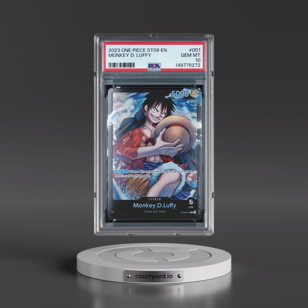 2023 One Piece Starter Deck ST08-Monkey D. Luffy #001 Monkey D. Luffy (PSA 10 GEM MINT)
