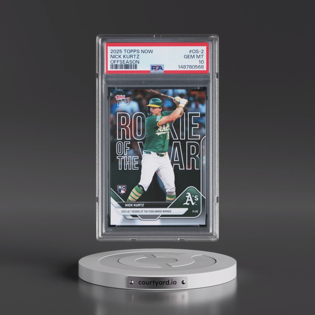 2025 Topps Now Offseason #OS-2 Nick Kurtz (PSA 10 GEM MINT)