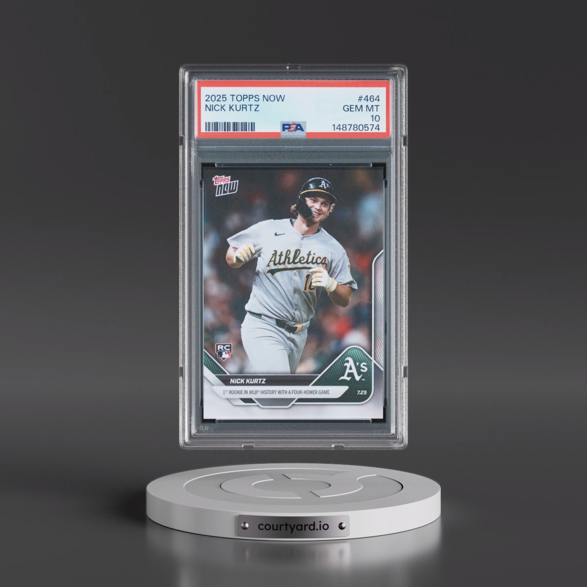 2025 Topps Now #464 Nick Kurtz (PSA 10 GEM MINT)