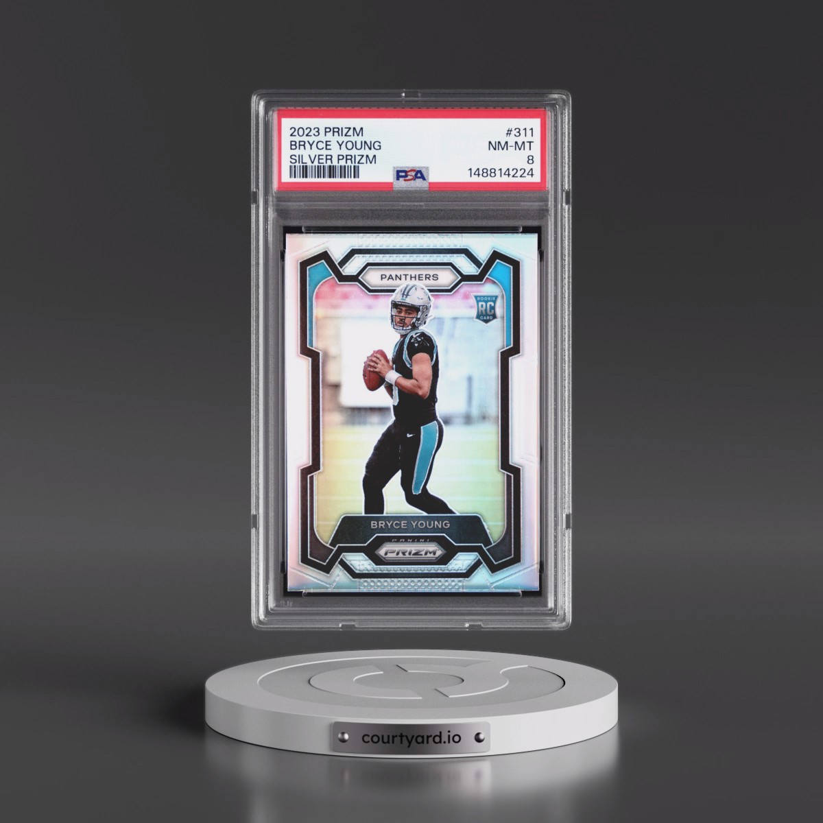 2023 Panini Prizm #311 Bryce Young - Silver Prizm (PSA 8 NM-MT)