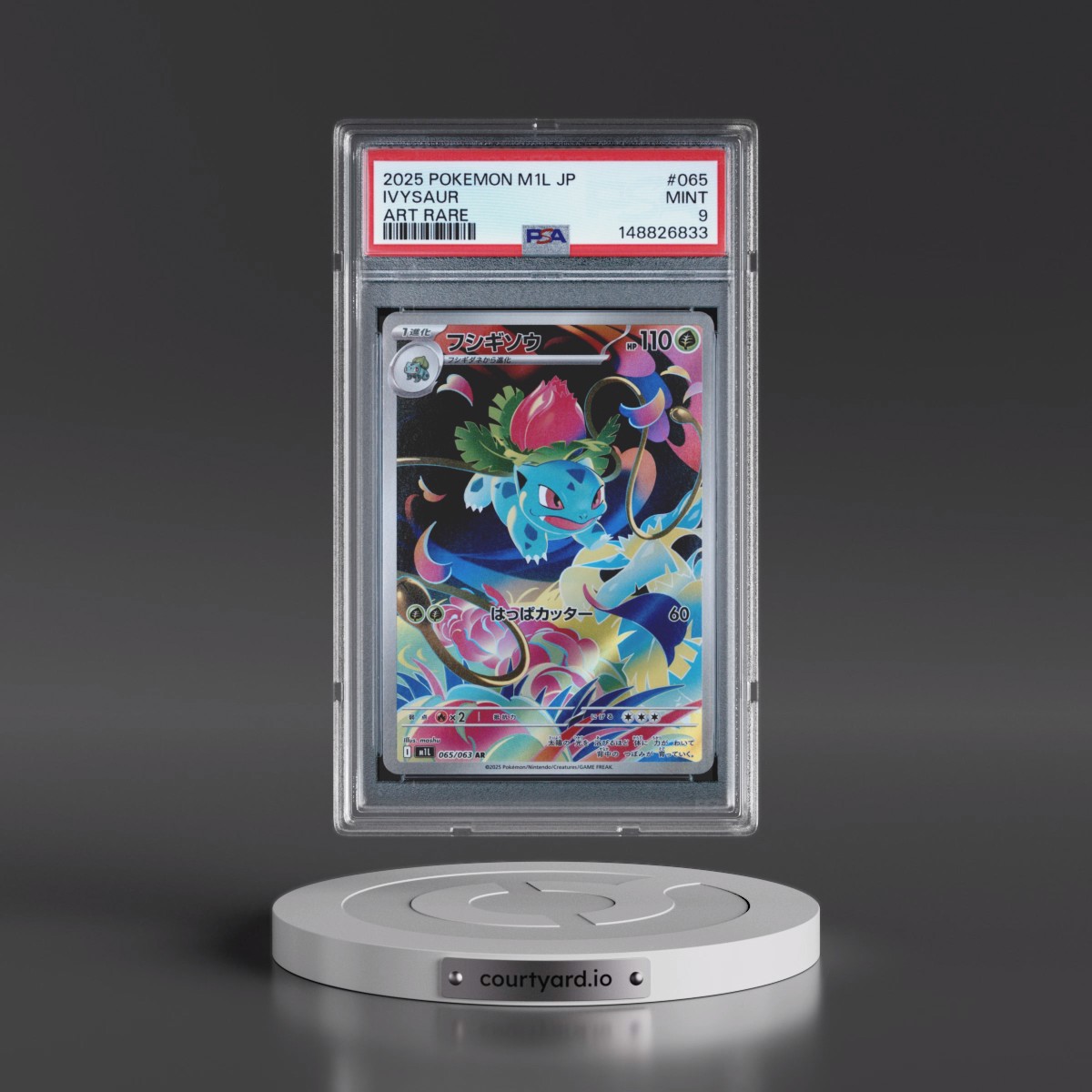 2025 Pokémon M1l-Mega Brave #065 Ivysaur - Art Rare (PSA 9 MINT)
