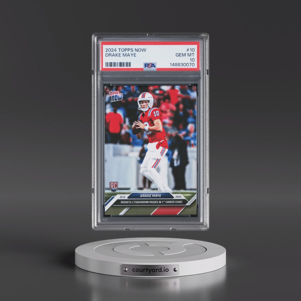 2024 Topps Now #10 Drake Maye (PSA 10 GEM MINT)