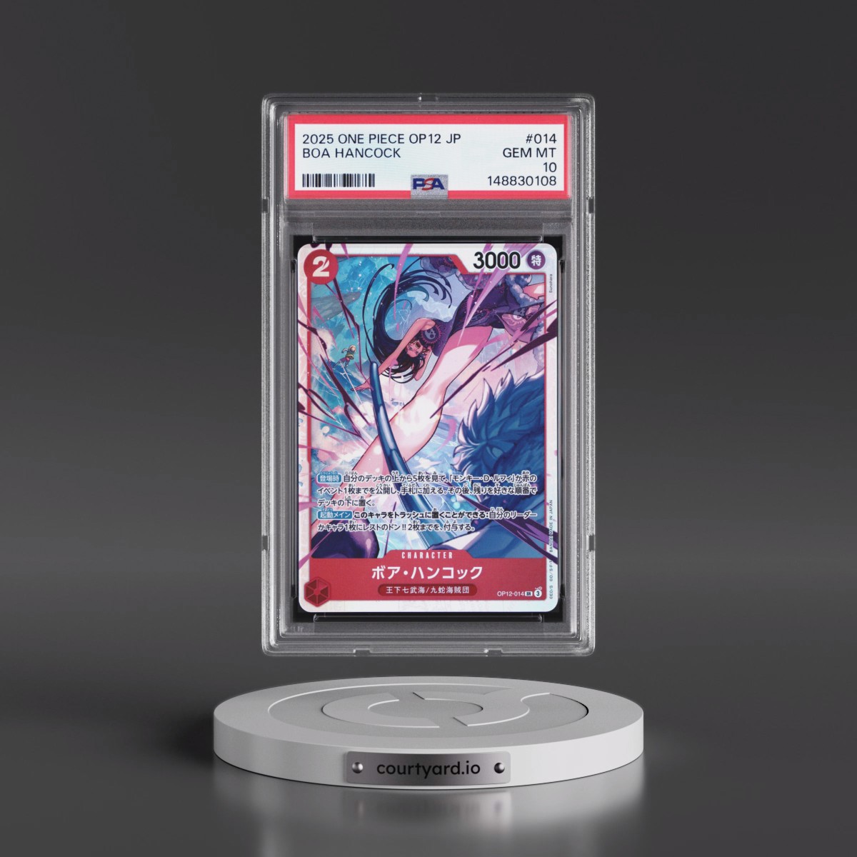 2025 One Piece Japanese OP12-Legacy of the Master #014 Boa Hancock (PSA 10 GEM MINT)