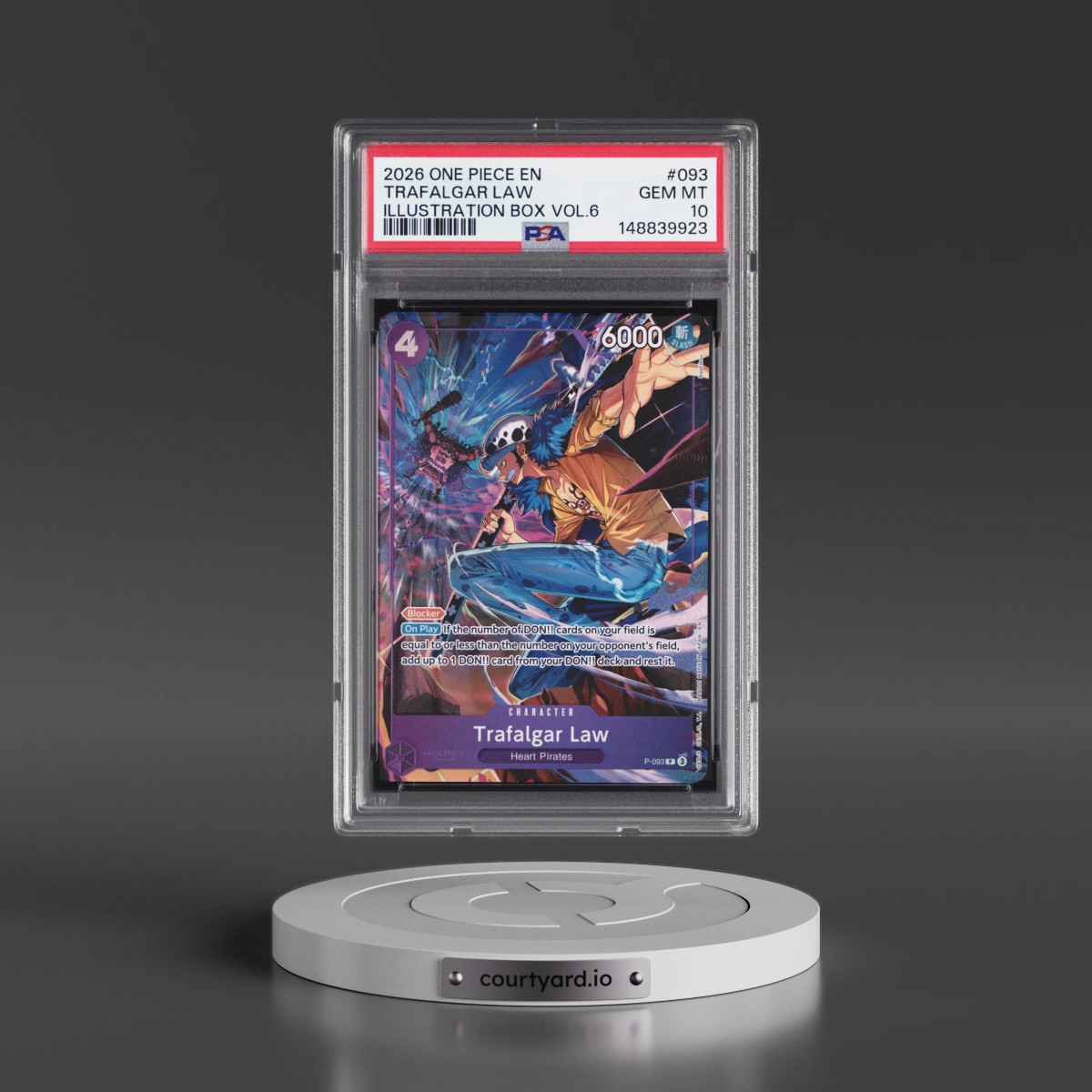 2026 One Piece Promos #093 Trafalgar Law - Illustration Box Vol.6 (PSA 10 GEM MINT)