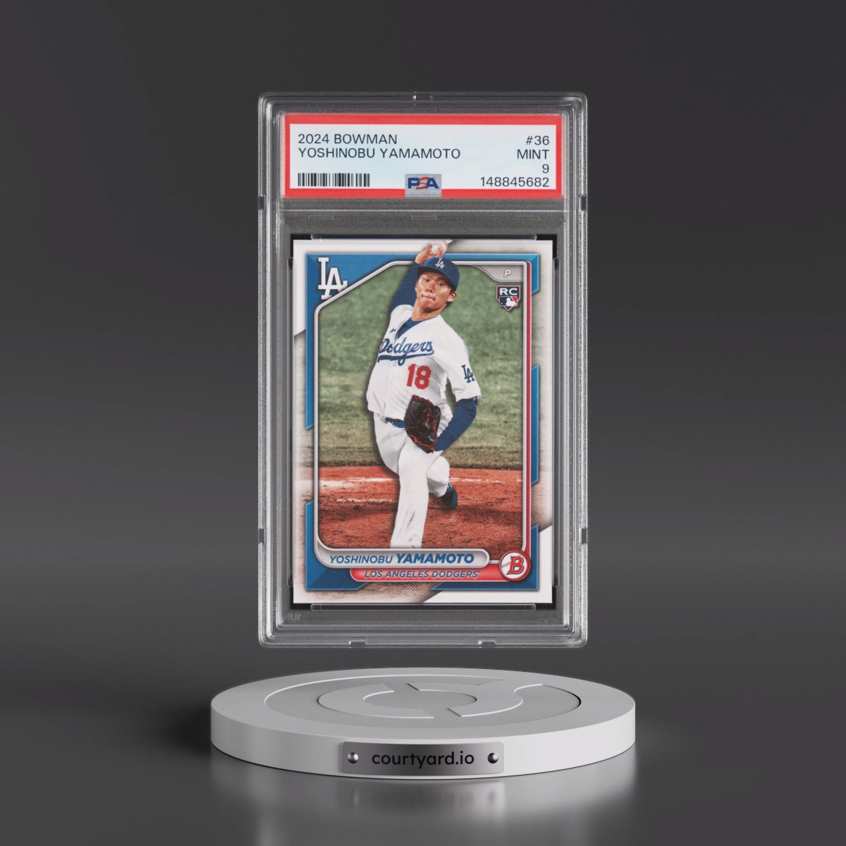2024 Bowman #36 Yoshinobu Yamamoto (PSA 9 MINT)