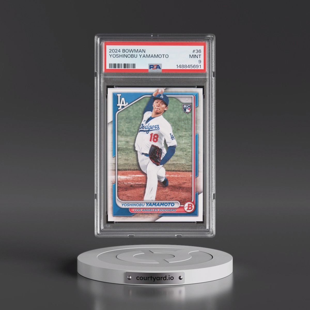 2024 Bowman #36 Yoshinobu Yamamoto (PSA 9 MINT)