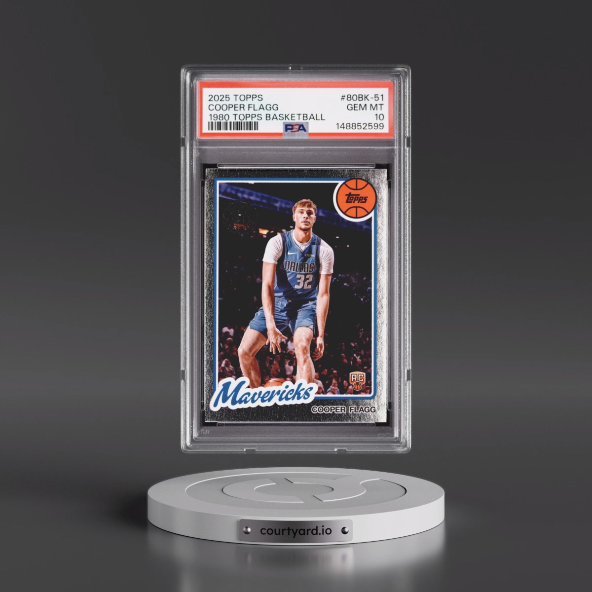 2025 Topps 1980-81 Topps Basketball #80BK-51 Cooper Flagg (PSA 10 GEM MINT)