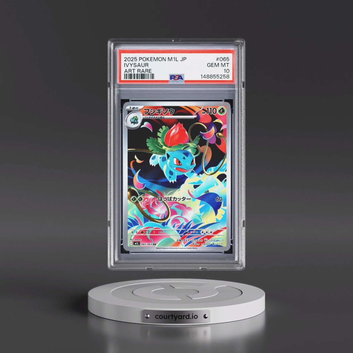 2025 Pokémon M1l-Mega Brave #065 Ivysaur - Art Rare (PSA 10 GEM MINT)