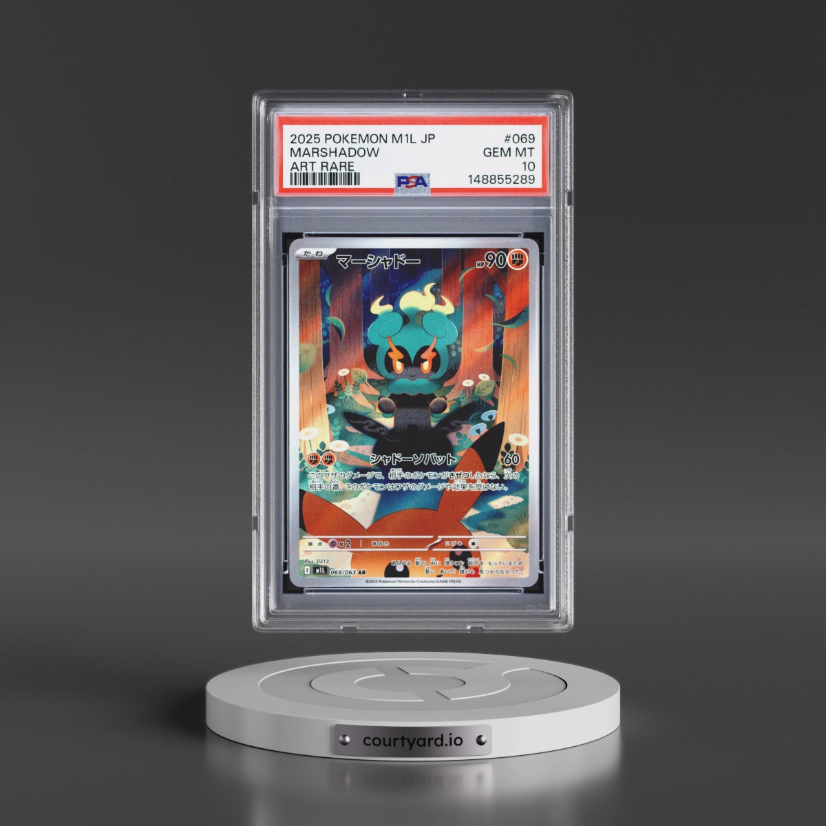 2025 Pokémon M1l-Mega Brave #069 Marshadow - Art Rare (PSA 10 GEM MINT)