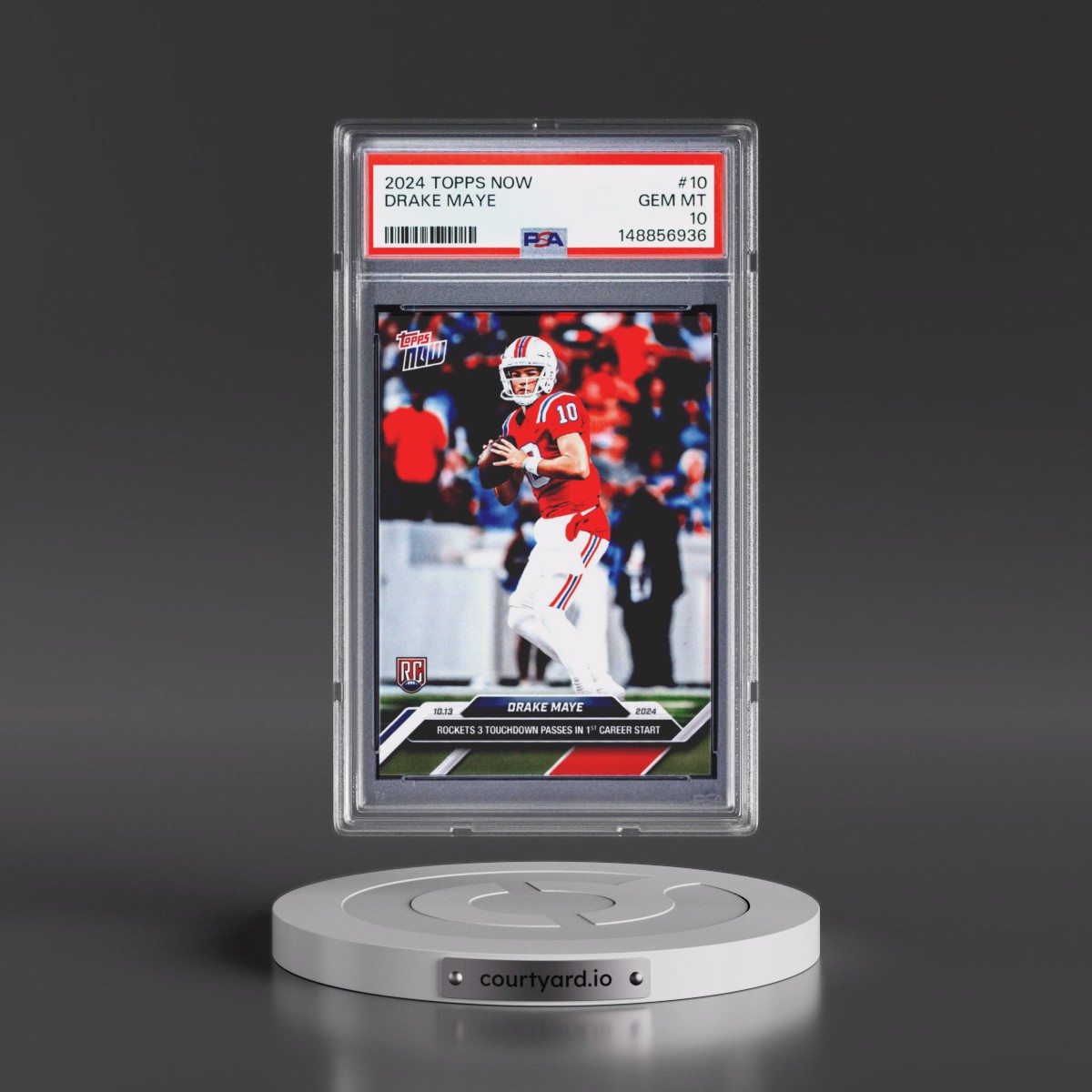 2024 Topps Now #10 Drake Maye (PSA 10 GEM MINT)