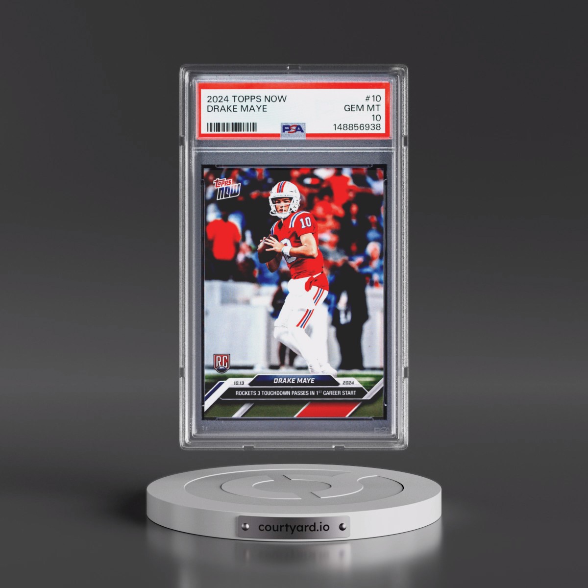 2024 Topps Now #10 Drake Maye (PSA 10 GEM MINT)