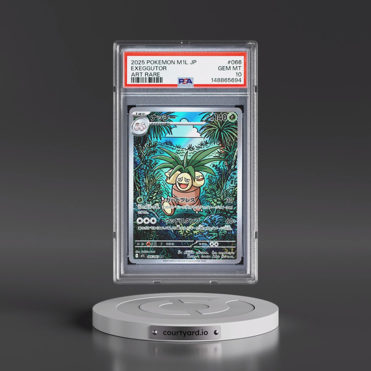 2025 Pokémon M1l-Mega Brave #066 Exeggutor - Art Rare (PSA 10 GEM MINT)