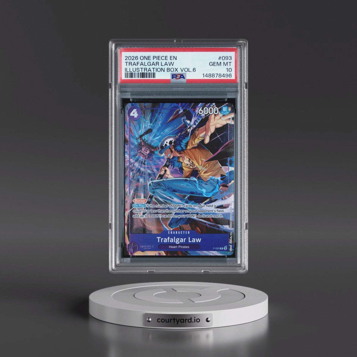 2026 One Piece Promos #093 Trafalgar Law - Illustration Box Vol.6 (PSA 10 GEM MINT)
