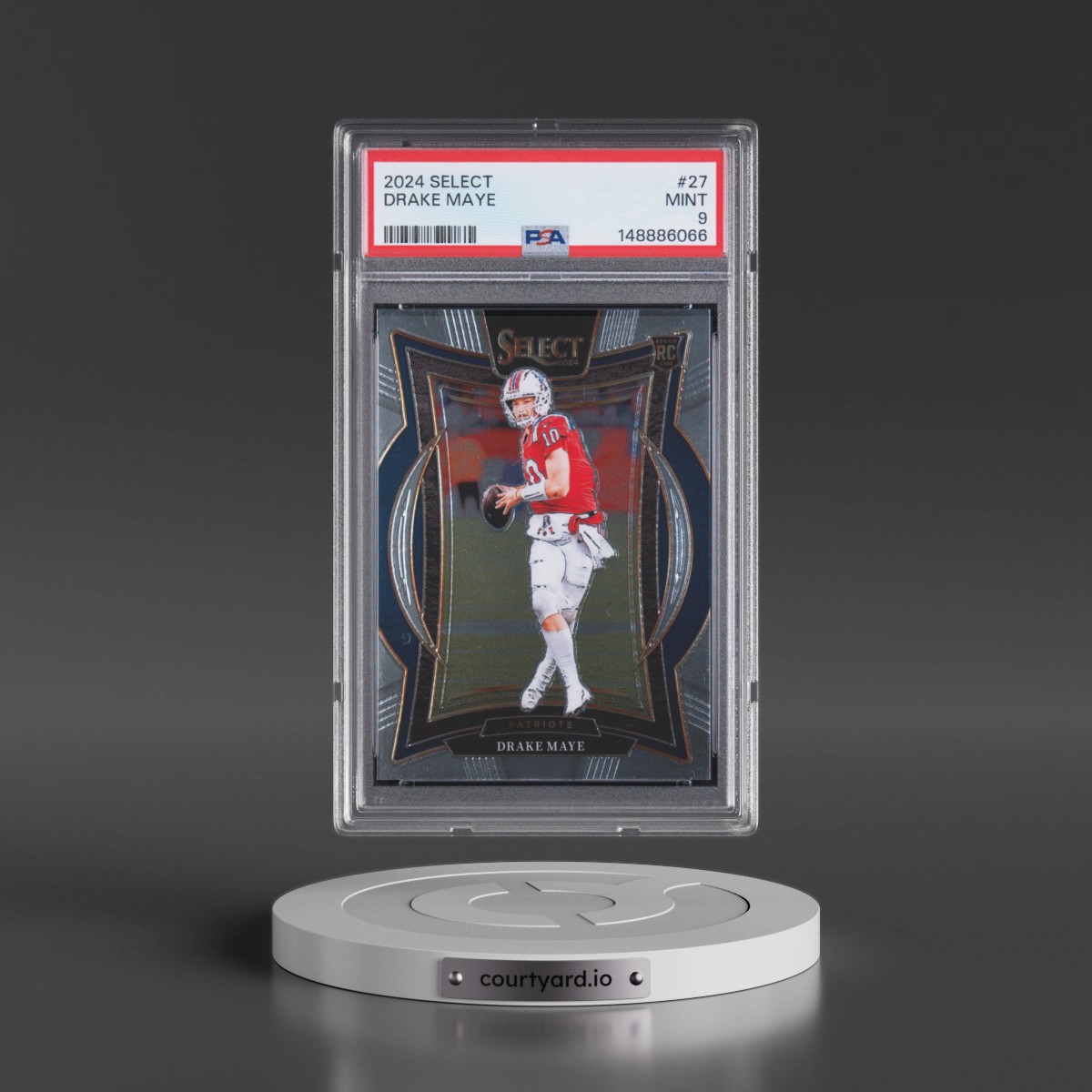 2024 Panini Select #27 Drake Maye (PSA 9 MINT)