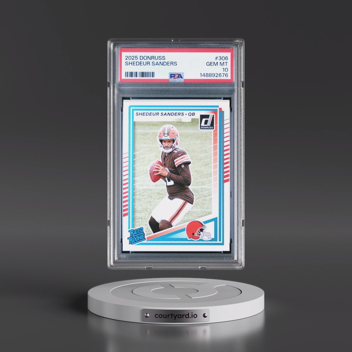 2025 Panini Donruss #306 Shedeur Sanders (PSA 10 GEM MINT)