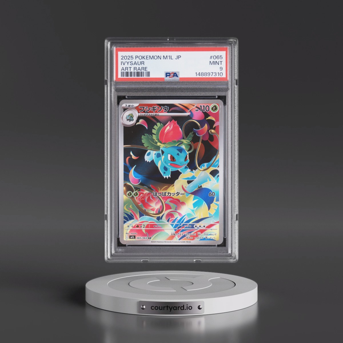 2025 Pokémon M1l-Mega Brave #065 Ivysaur - Art Rare (PSA 9 MINT)