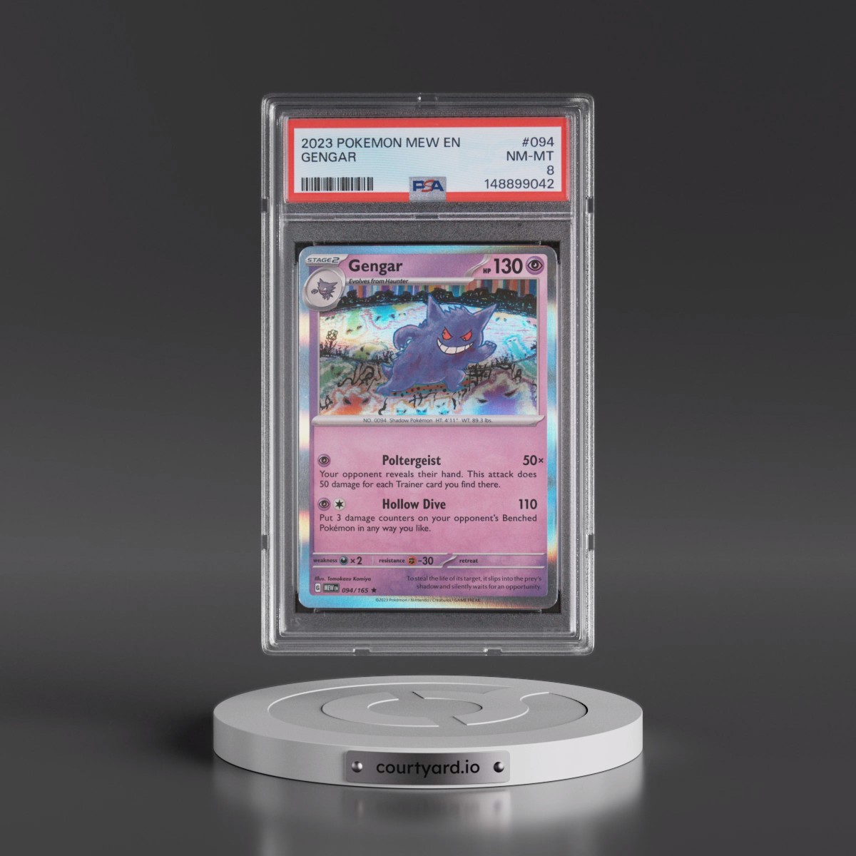 2023 Pokémon Mew EN-151 #094 Gengar (PSA 8 NM-MT)