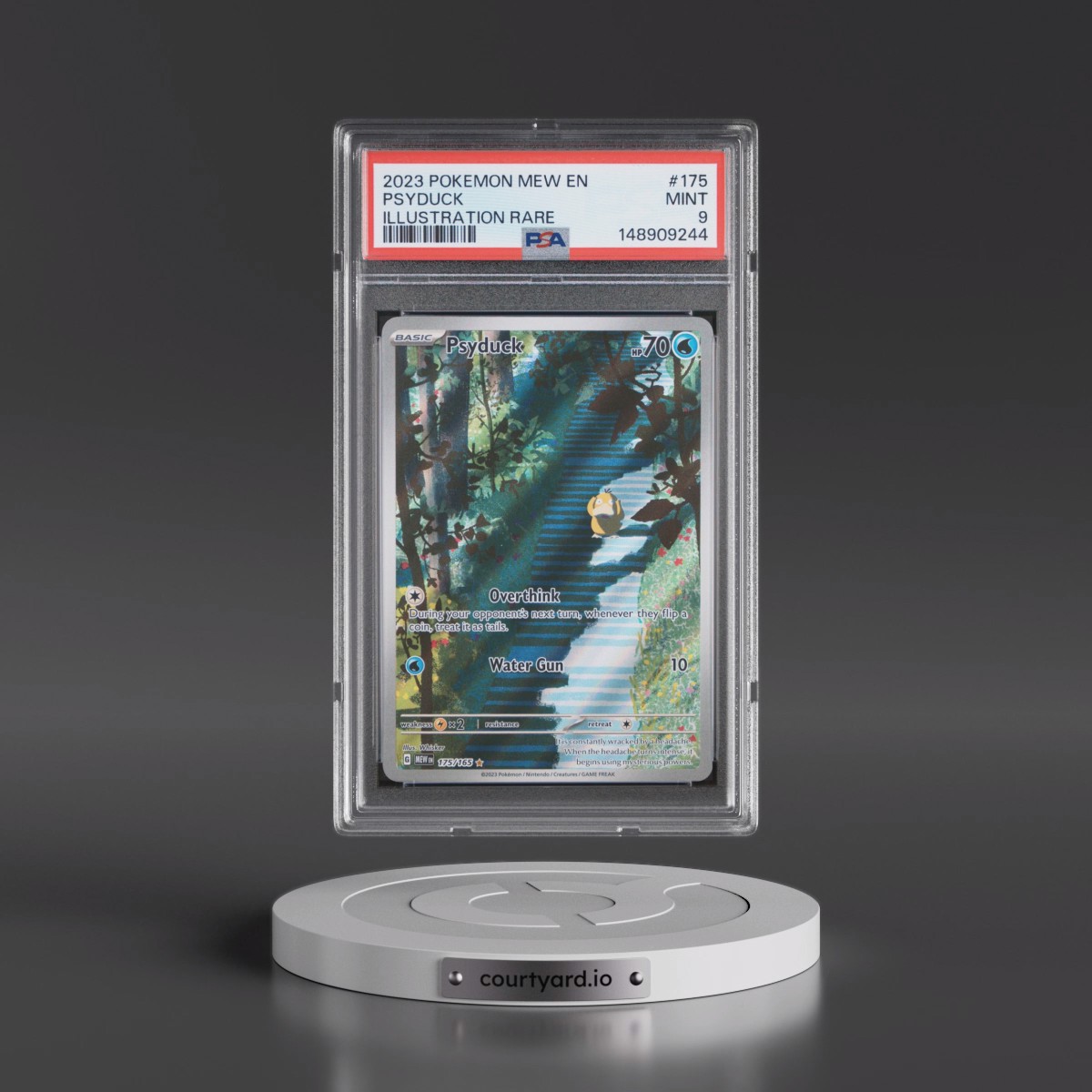 2023 Pokémon Mew EN-151 #175 Psyduck - Illustration Rare (PSA 9 MINT)