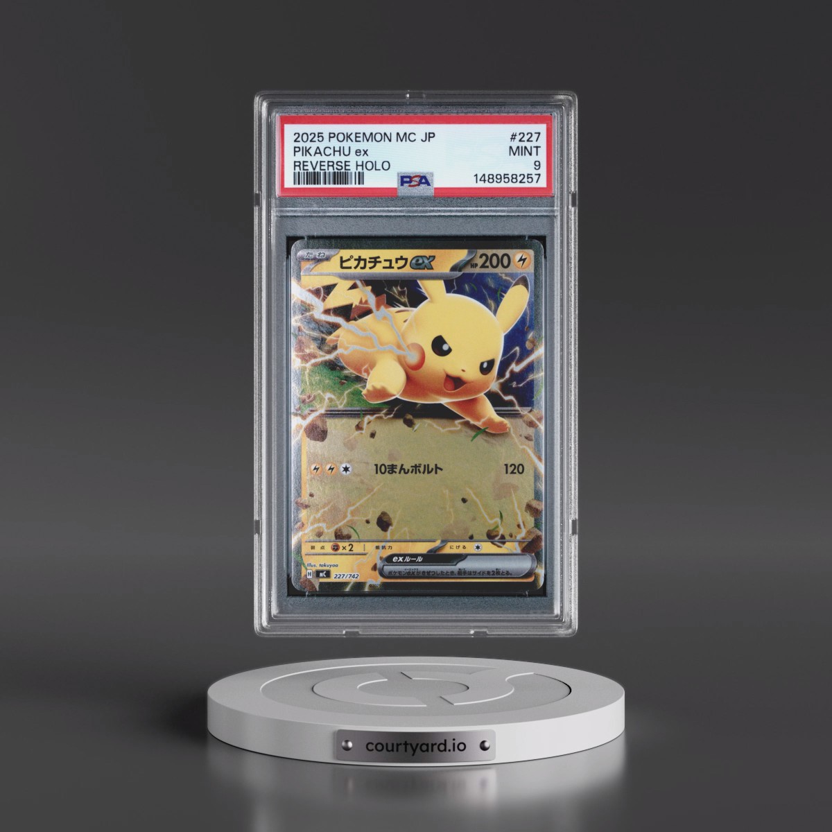 2025 Pokémon MC-Start Deck 100 Battle Collection #227 Pikachu EX - Holo Reverse Holo (PSA 9 MINT)