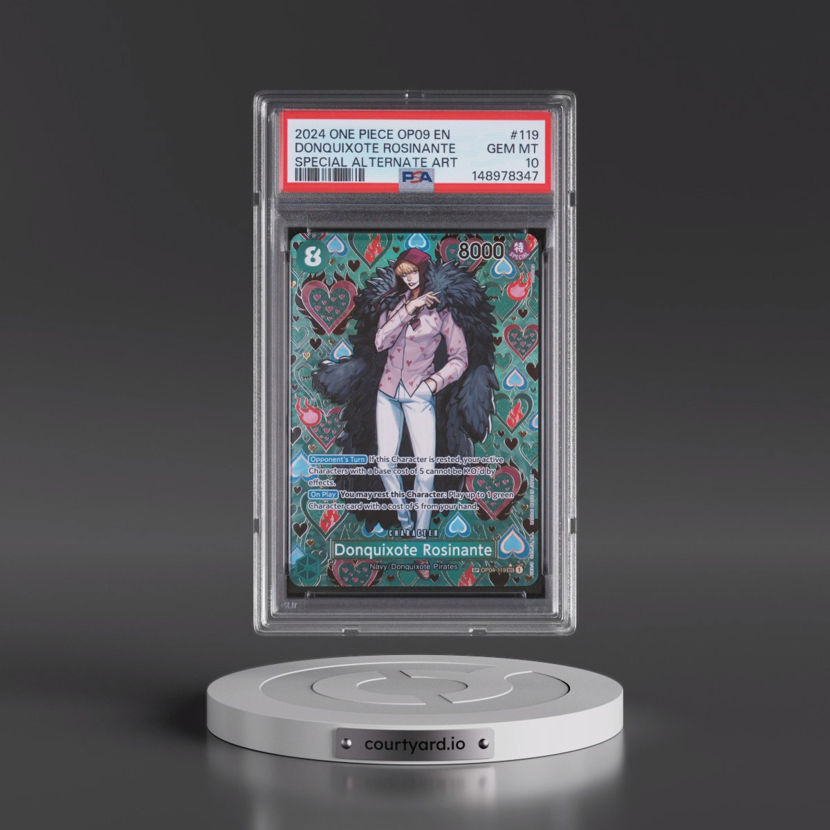 2024 One Piece OP09-Emperors in the New World #119 Donquixote Rosinante - Special Alternate Art (PSA 10 GEM MINT)