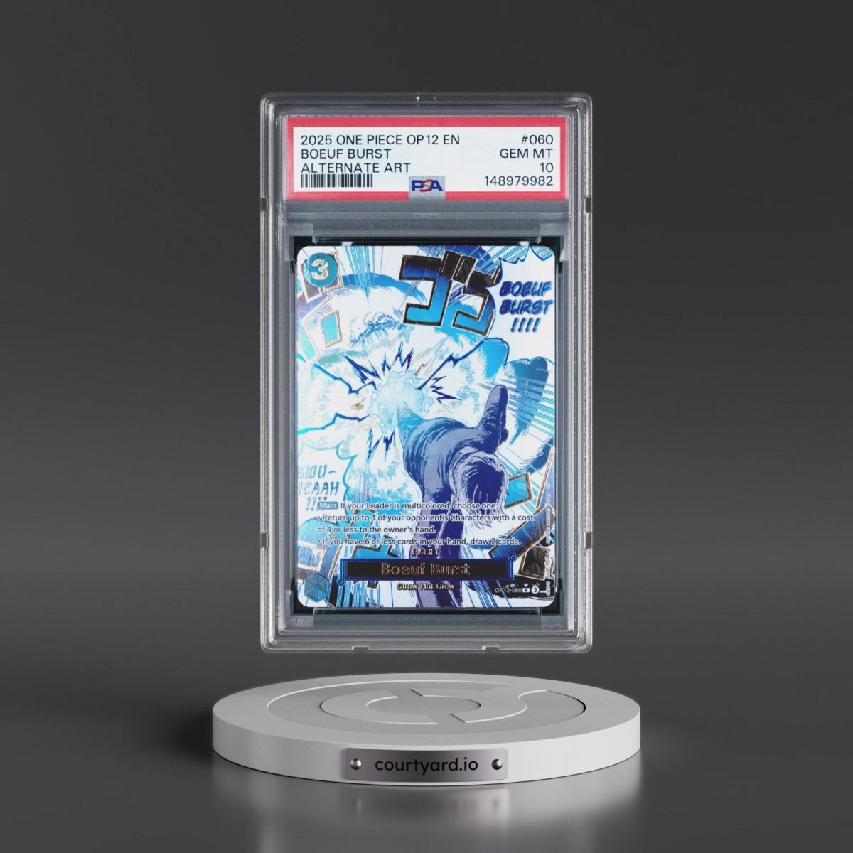 2025 One Piece OP12-Legacy of the Master #060 Boeuf Burst - Alternate Art (PSA 10 GEM MINT)