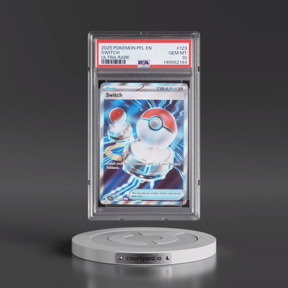 2025 Pokémon Pfl EN-Phantasmal Flames #123 Switch - Ultra Rare (PSA 10 GEM MINT)
