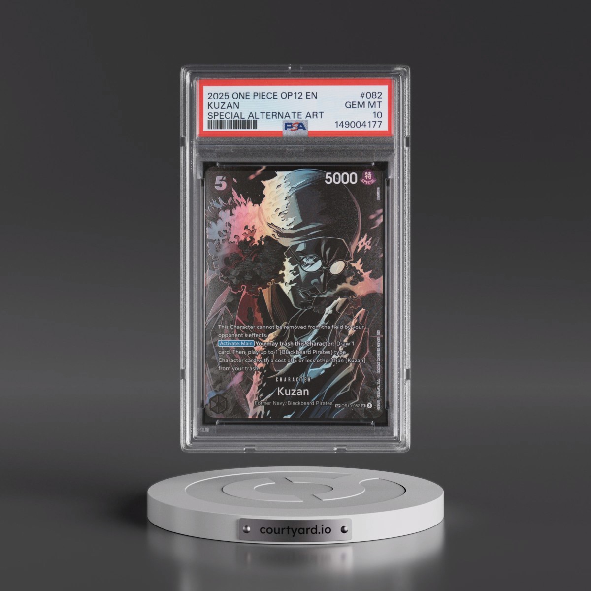 2025 One Piece OP12-Legacy of the Master #082 Kuzan - Special Alternate Art (PSA 10 GEM MINT)