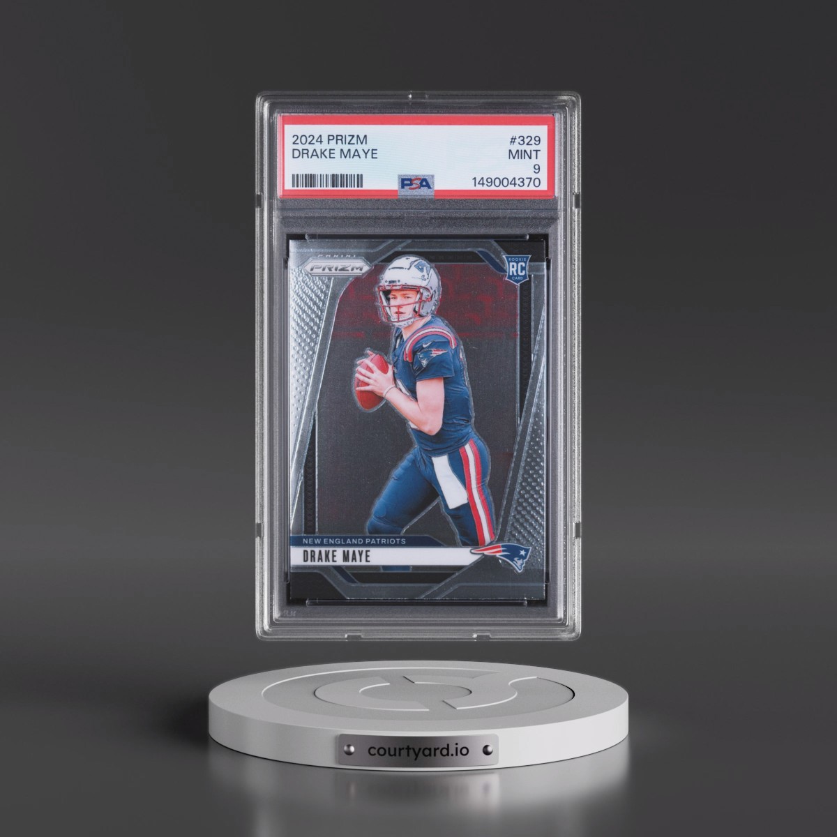 2024 Panini Prizm #329 Drake Maye (PSA 9 MINT)