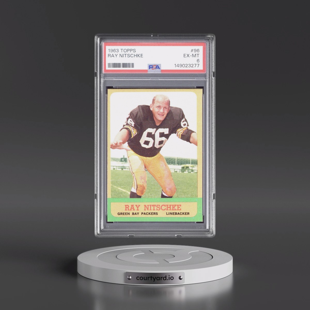 1963 Topps #96 Ray Nitschke (PSA 6 EX-MT)