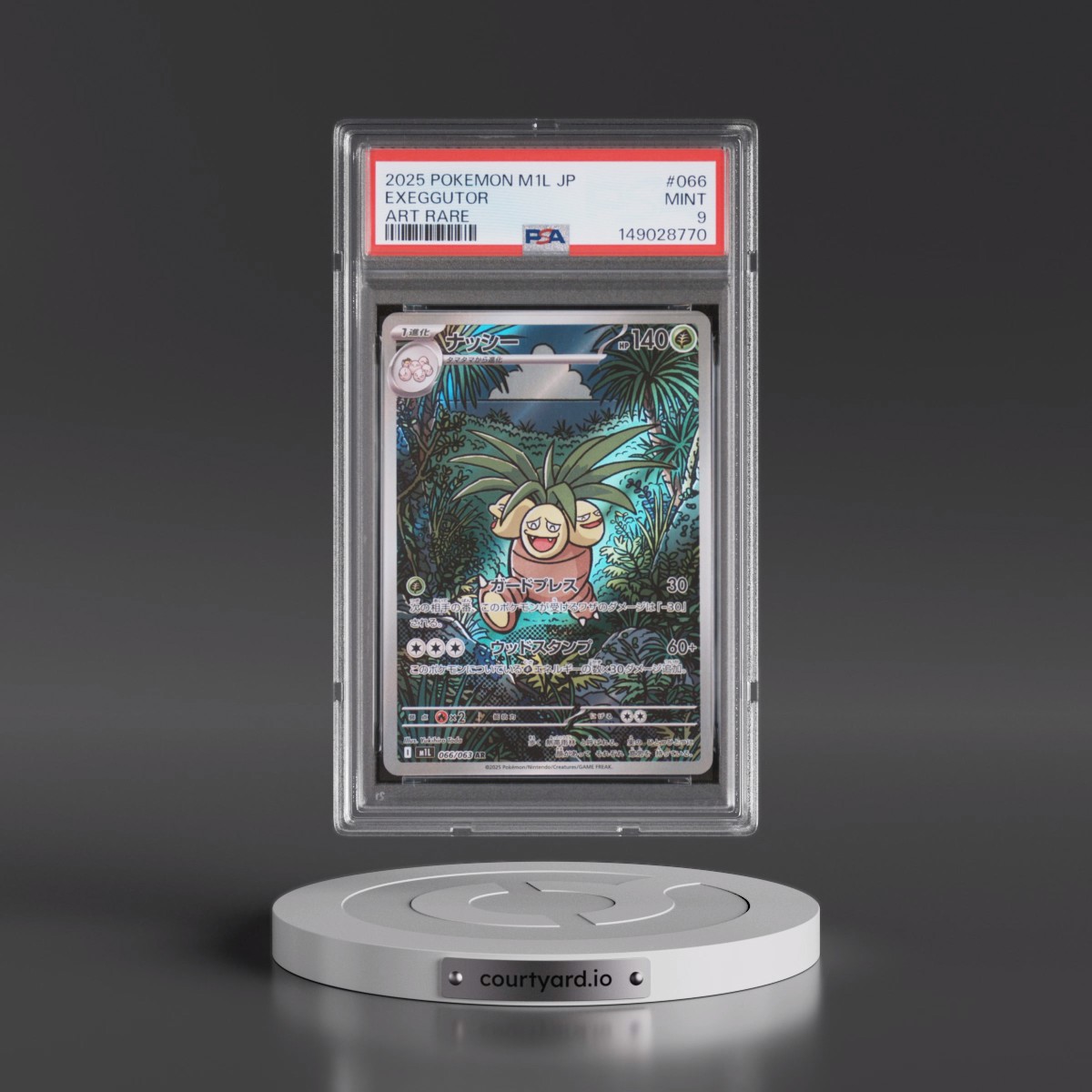 2025 Pokémon M1l-Mega Brave #066 Exeggutor - Art Rare (PSA 9 MINT)