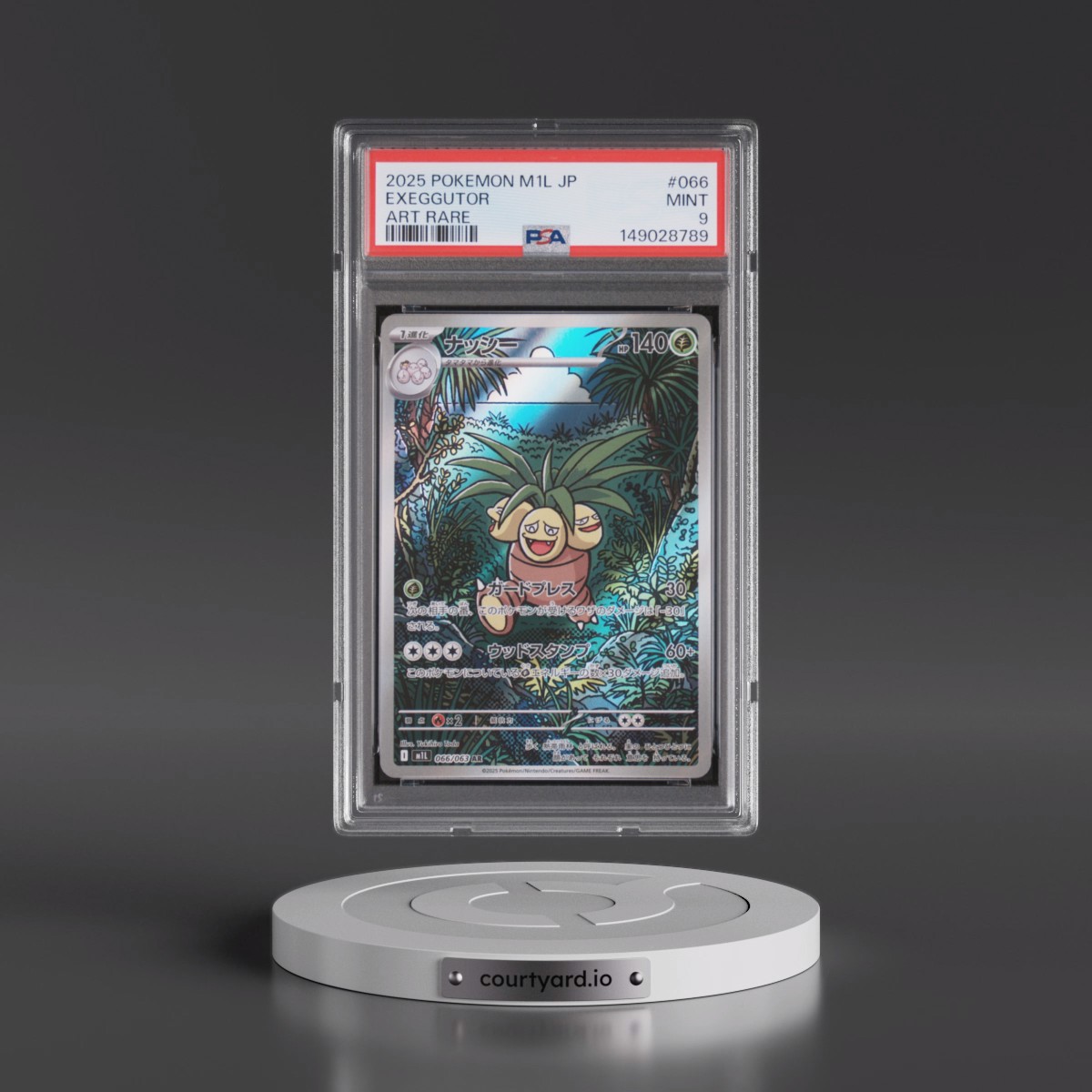 2025 Pokémon M1l-Mega Brave #066 Exeggutor - Art Rare (PSA 9 MINT)