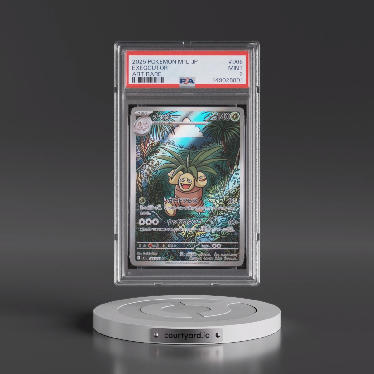 2025 Pokémon M1l-Mega Brave #066 Exeggutor - Art Rare (PSA 9 MINT)
