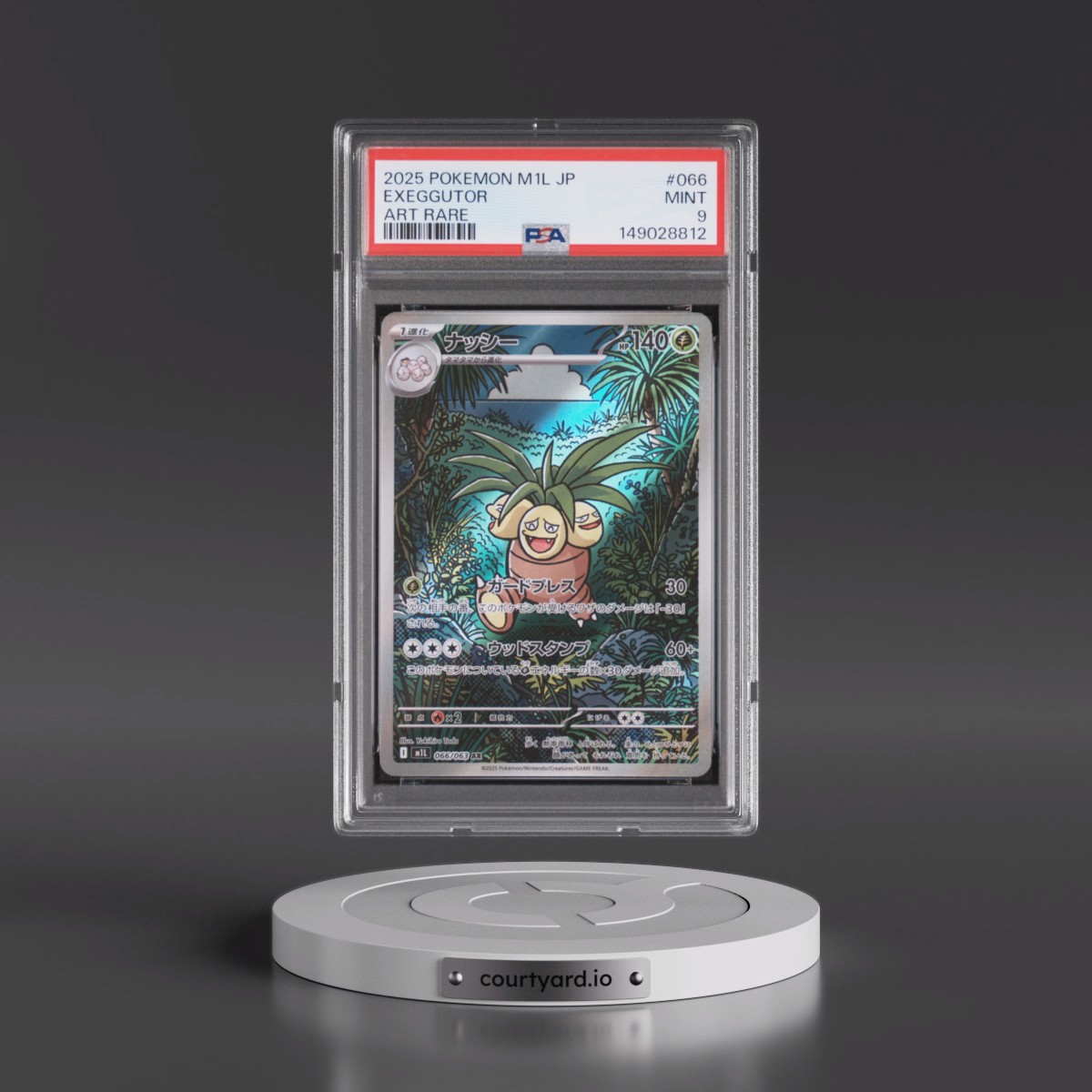 2025 Pokémon M1l-Mega Brave #066 Exeggutor - Art Rare (PSA 9 MINT)