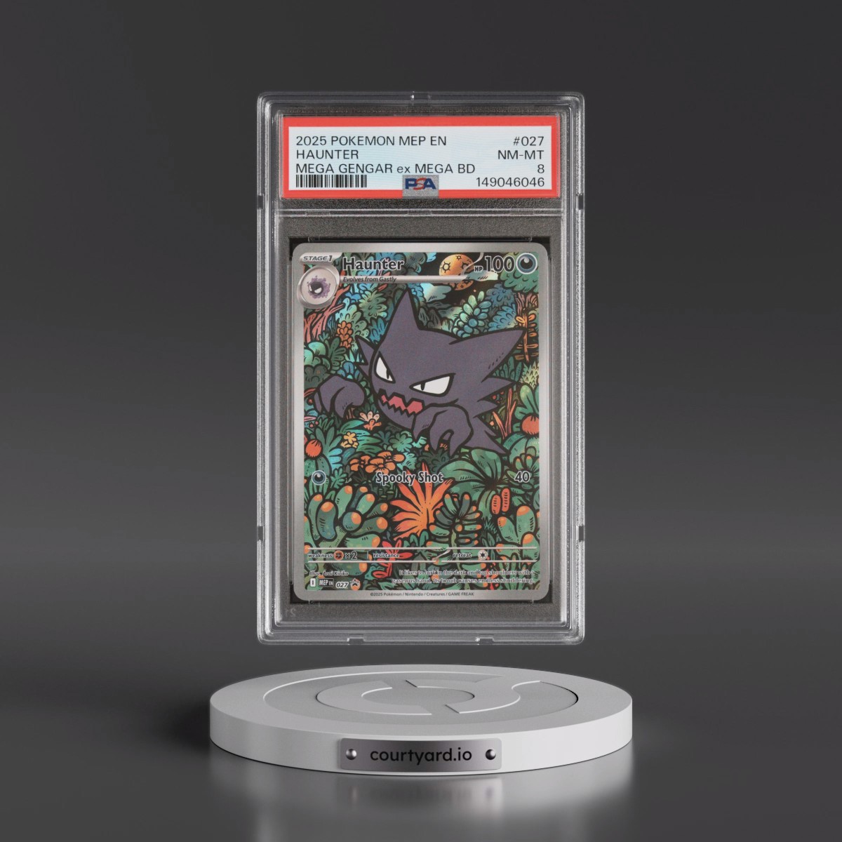 2025 Pokémon Mep EN-Me Black Star Promo #027 Haunter - Mega Gengar EX Mega Battle Deck (PSA 8 NM-MT)