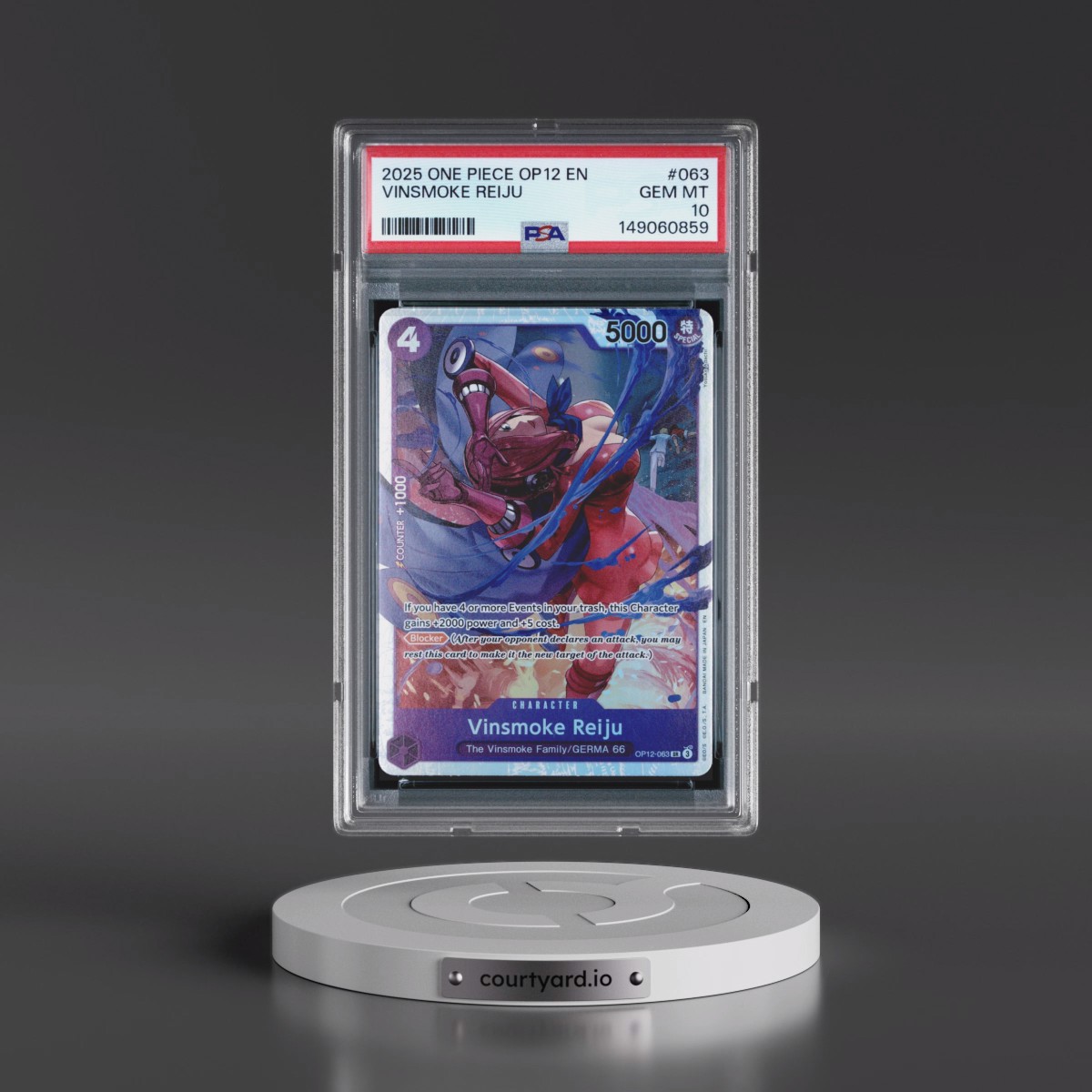 2025 One Piece OP12-Legacy of the Master Vinsmoke Reiju #063 PSA 10