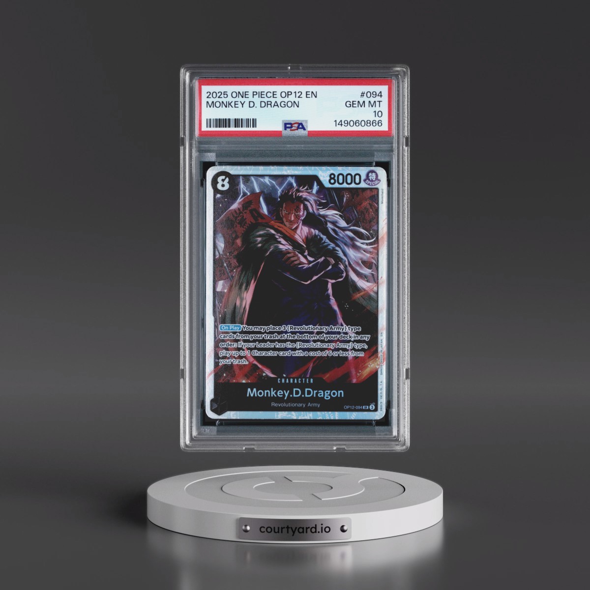 2025 One Piece OP12-Legacy of the Master #094 Monkey D. Dragon (PSA 10 GEM MINT)