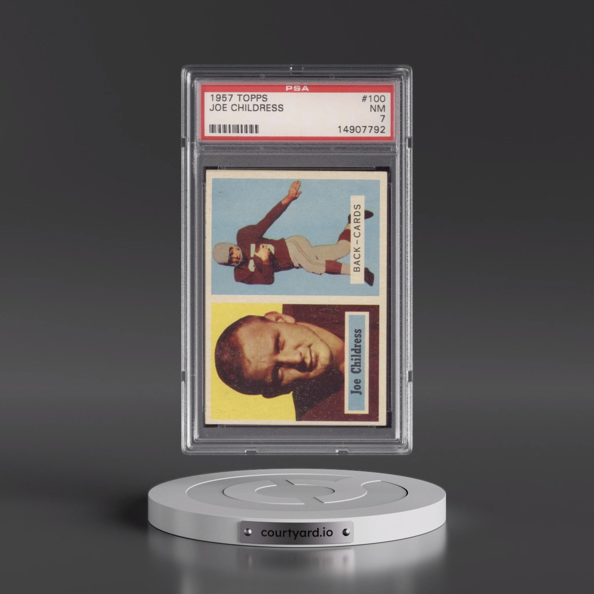1957 Topps #100 Joe Childress (PSA 7 NM)