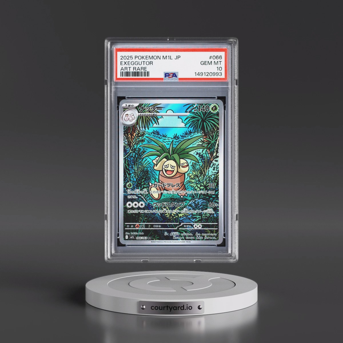 2025 Pokémon M1l-Mega Brave #066 Exeggutor - Art Rare (PSA 10 GEM MINT)
