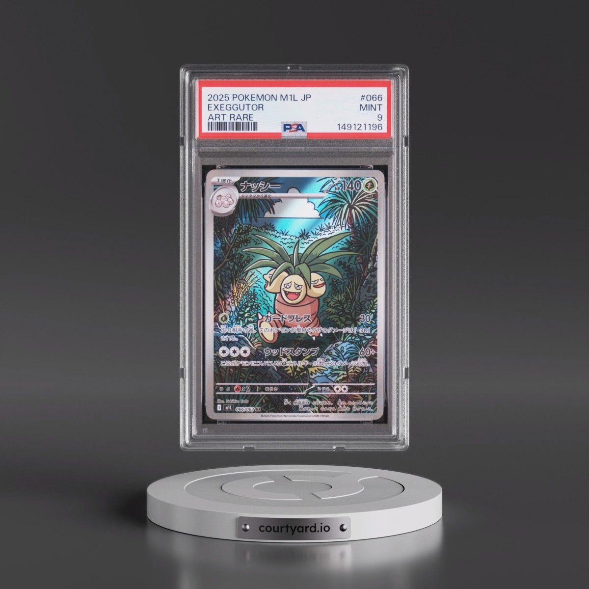 2025 Pokémon M1l-Mega Brave #066 Exeggutor - Art Rare (PSA 9 MINT)