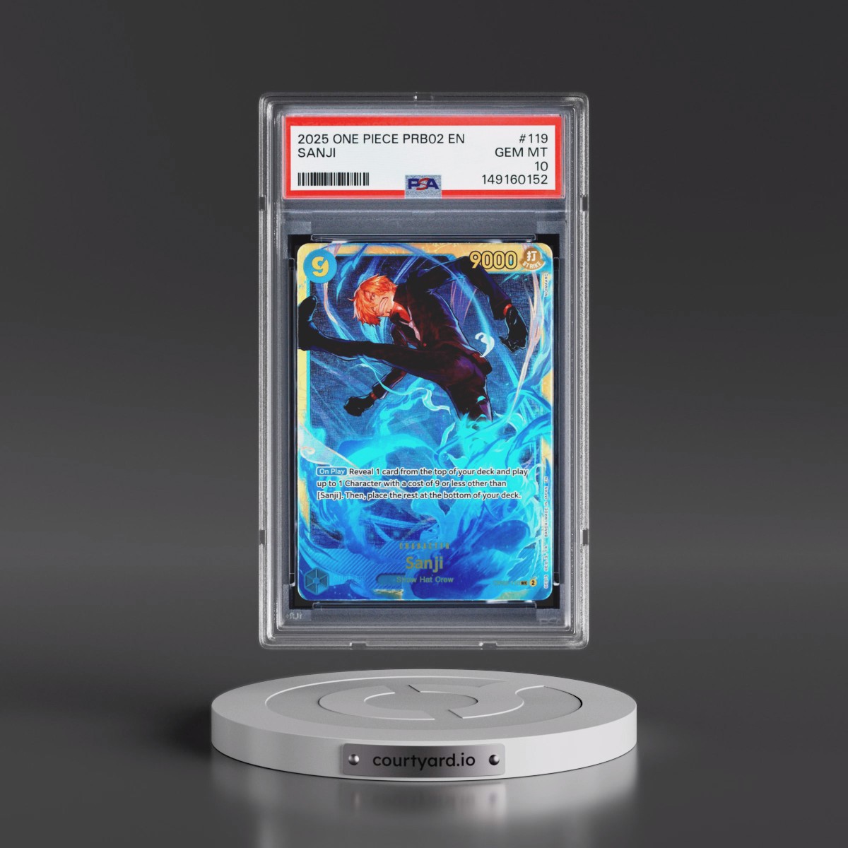 2025 One Piece PRB02-Premium Booster -One Piece Card the Best- Vol.2 #119 Sanji (PSA 10 GEM MINT)