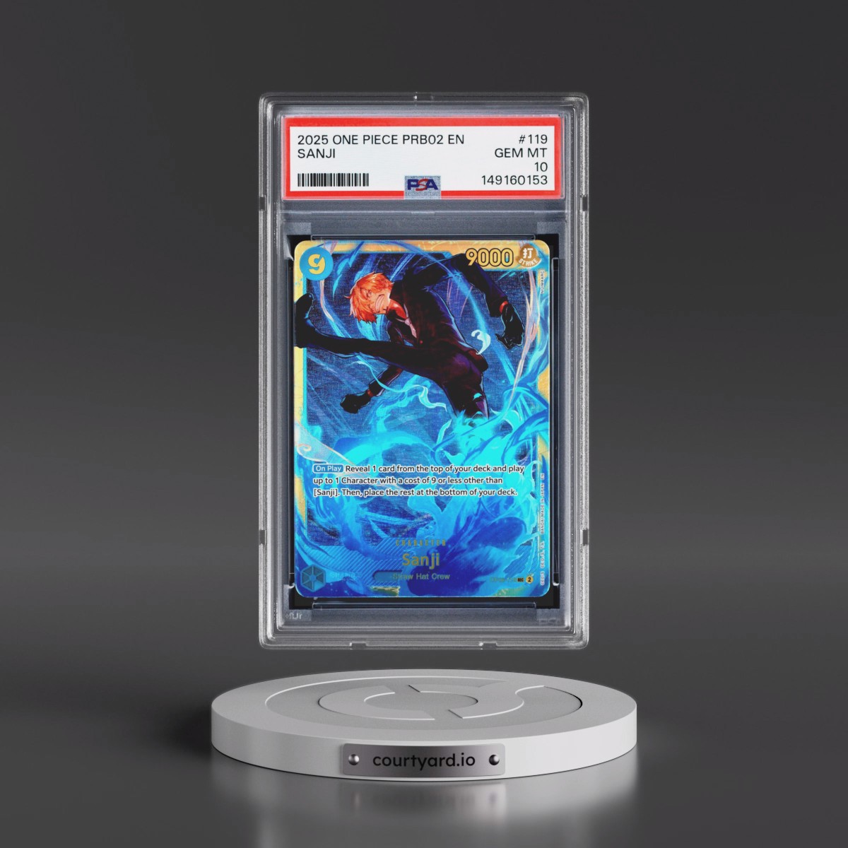 2025 One Piece PRB02-Premium Booster -One Piece Card the Best- Vol.2 #119 Sanji (PSA 10 GEM MINT)